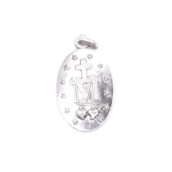 Vintage Silver Miraculous Medal - Image 3