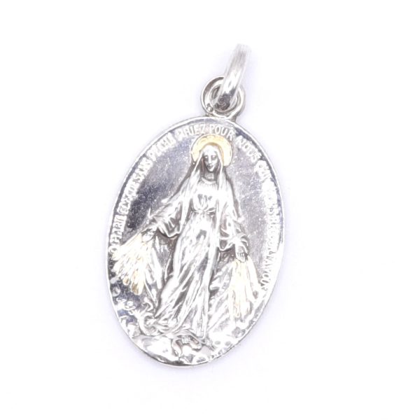 Vintage Silver Miraculous Medal - Image 2